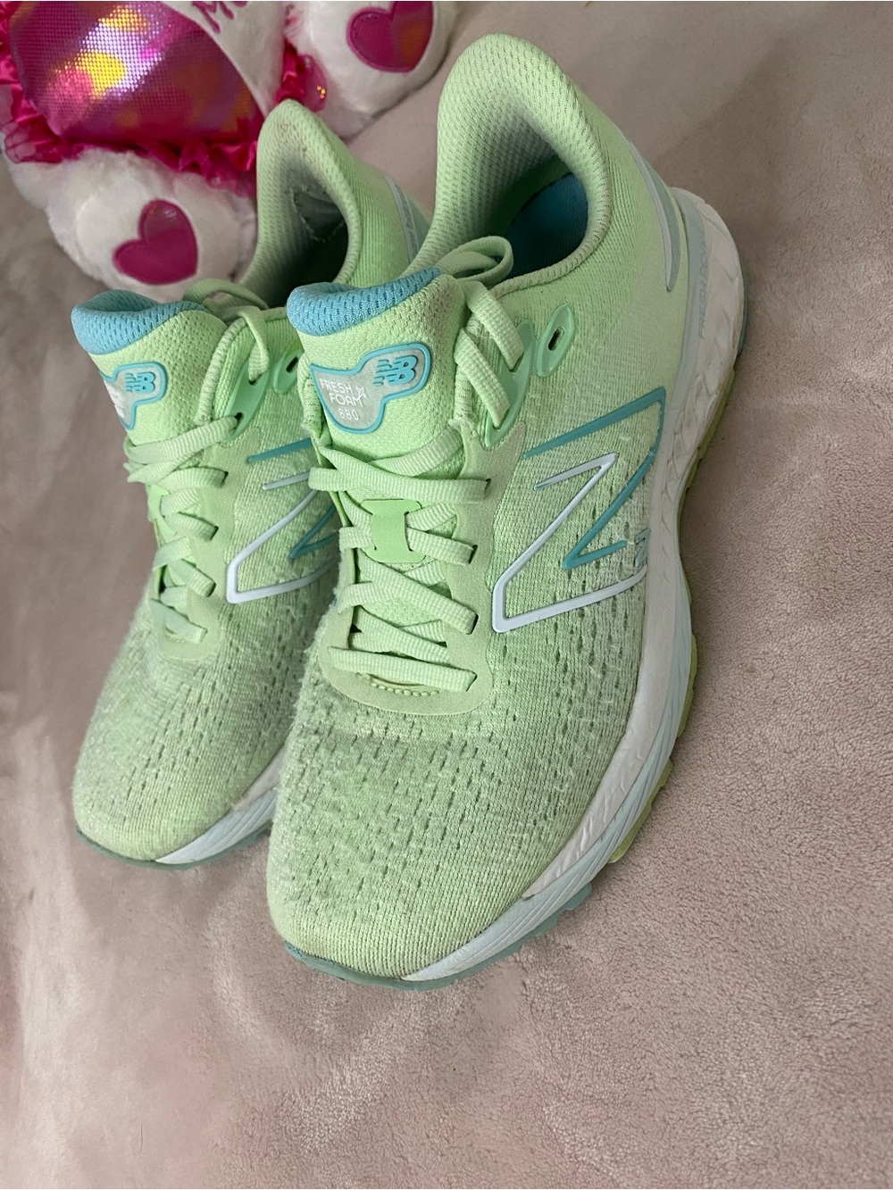 New Balance Fresh Foam X 880 Green Women Running Sneakers Shoes Size 8